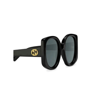 BLACK LENSES WITH DARK BLUE FRAME