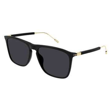 SOLID GRAY LENSES WITH BLACK FRAME