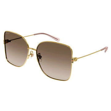 BROWN GRADIENT LENSES WITH GOLD FRAME