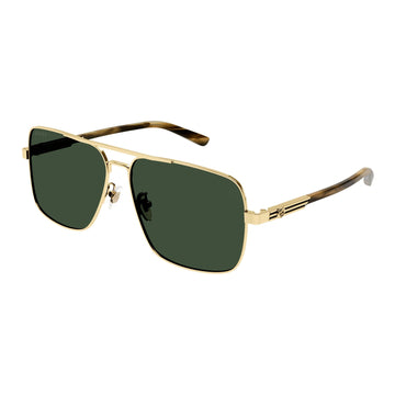 SOLID GREEN LENSES WITH GOLD FRAME