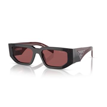 VIOLET LENSES WITH BLACK ETRUSCAN MARBLE FRAME