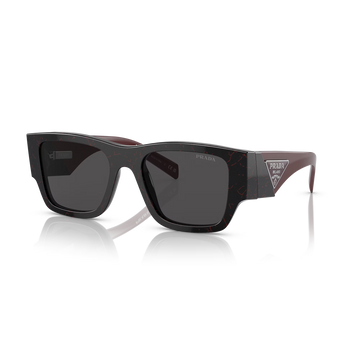 SOLID GRAY LENSES WITH BLACK ETRUSCAN MARBLE FRAME