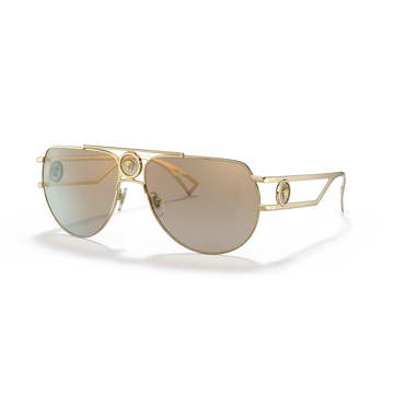 GOLD MIRROR GRADIENT LENSES WITH GOLD FRAME