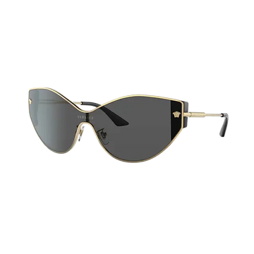 SOLID BLACK LENSES WITH GOLD FRAME