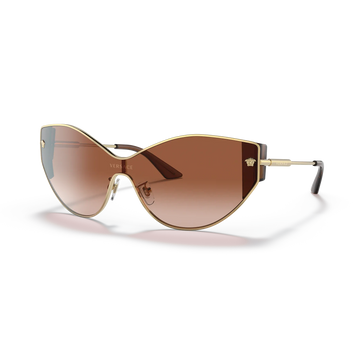 BROWN GRADIENT LENSES WITH GOLD FRAME