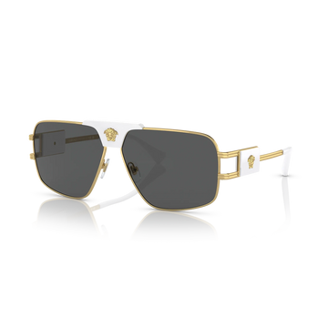 SOLID BLACK LENSES WITH GOLD FRAME