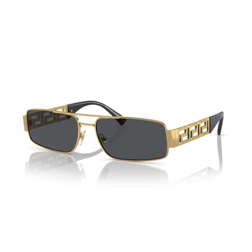 SOLID BLACK LENSES WITH GOLD FRAME
