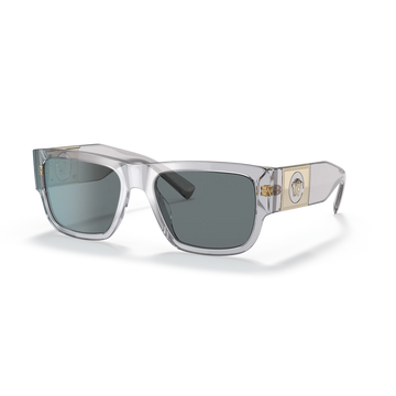 BLUE LENSES WITH TRANSPARENT GREY FRAME