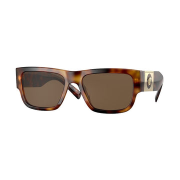 SOLID BROWN LENSES WITH HAVANA FRAME