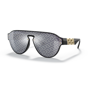 DARK GRAY BLUE MIRROR LENSES WITH BLACK FRAME